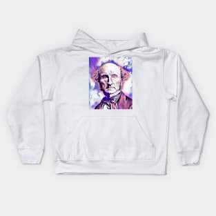 John Stuart Mill Portrait | John Stuart Mill Artwork 7 Kids Hoodie